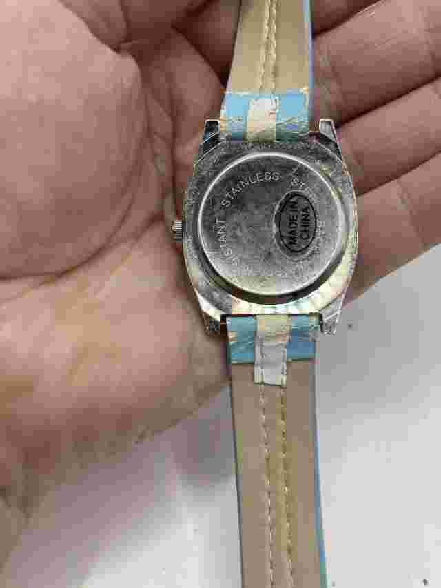 Paul Frank Monkey Watch White Face Blue White Strap New Battery Fitted Working