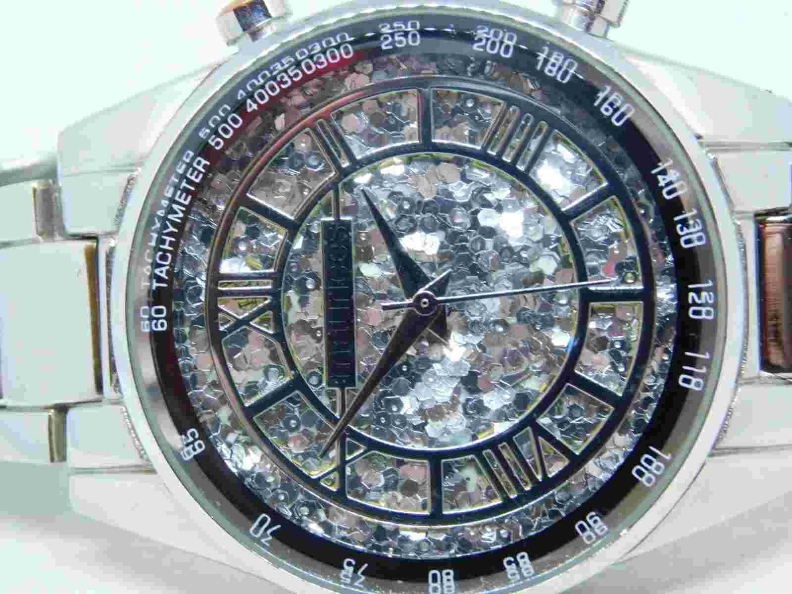 Maurices 62141 Silver Tone Quartz Analog Women's Watch Sz. 6 1/2" New Battery