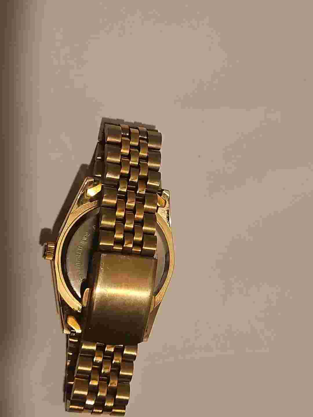 FN Green mens gold watch gold plated