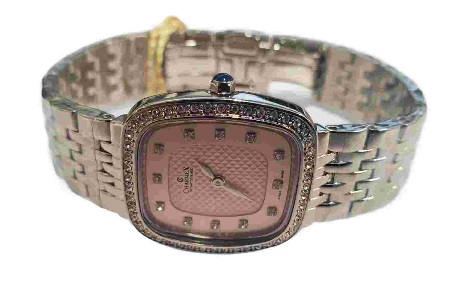 Charmex of Switzerland Classic Swiss Made Quartz Pink Dial Womens Watch