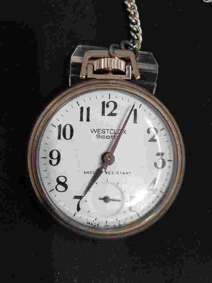 Westclox Hand-Wound Pocket Watch Evh25