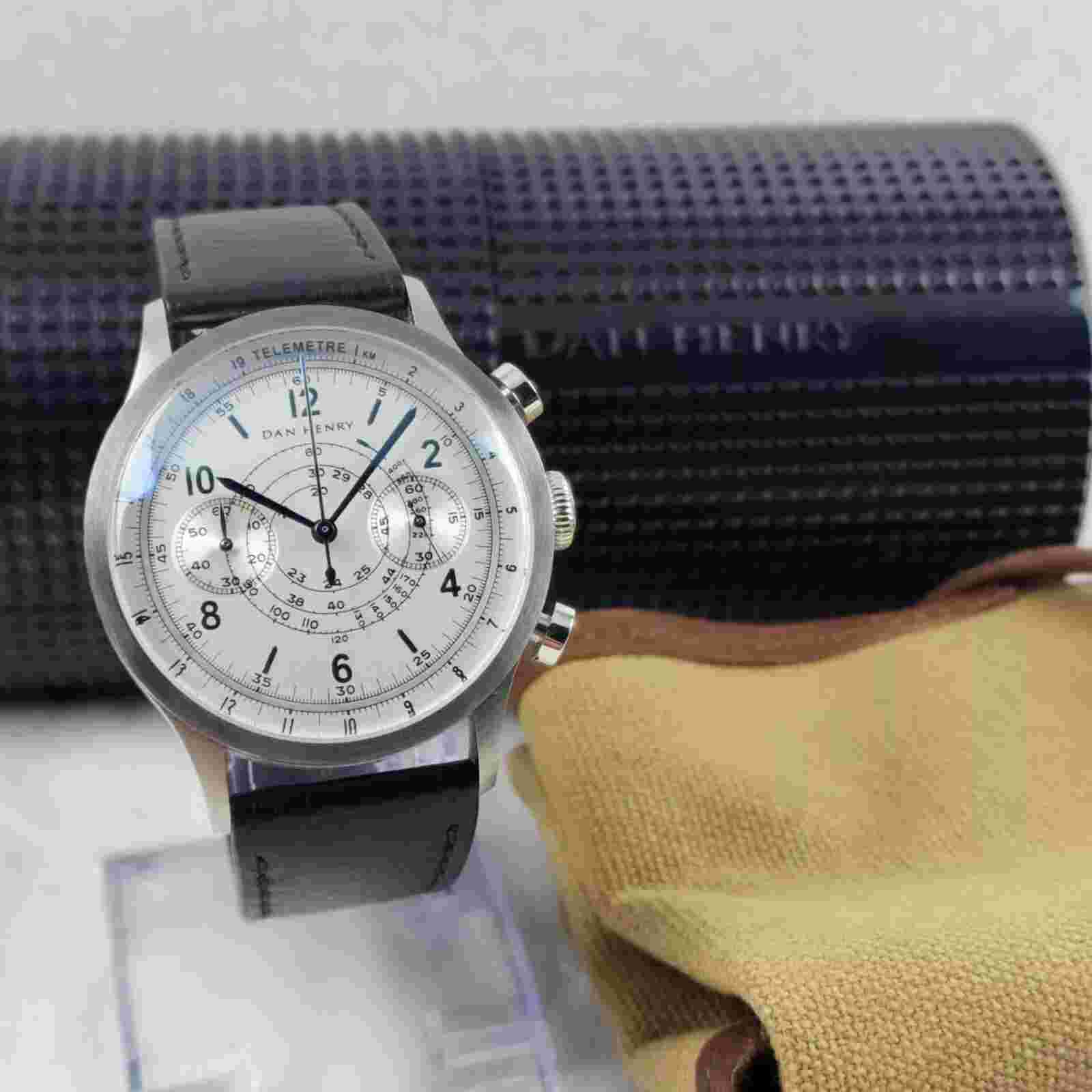 DAN HENRY 0368/1939 LIMITED EDITION CHRONOGRAPH QUARTZ MILITARY MEN'S WATCH NIB