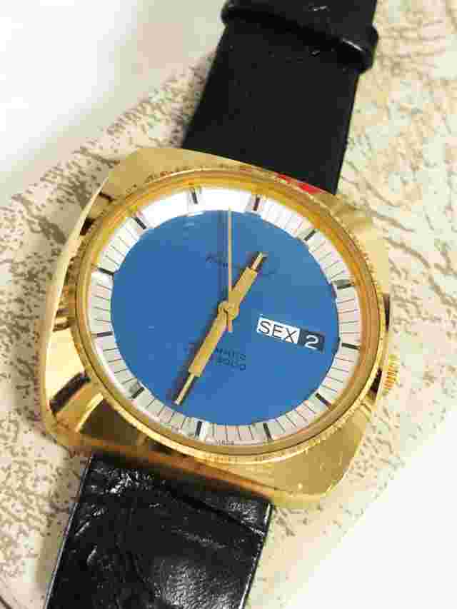 MONUMENTAL - Automatic Vintage Day Date HF 36000 70-80s - NOS - Swiss Made