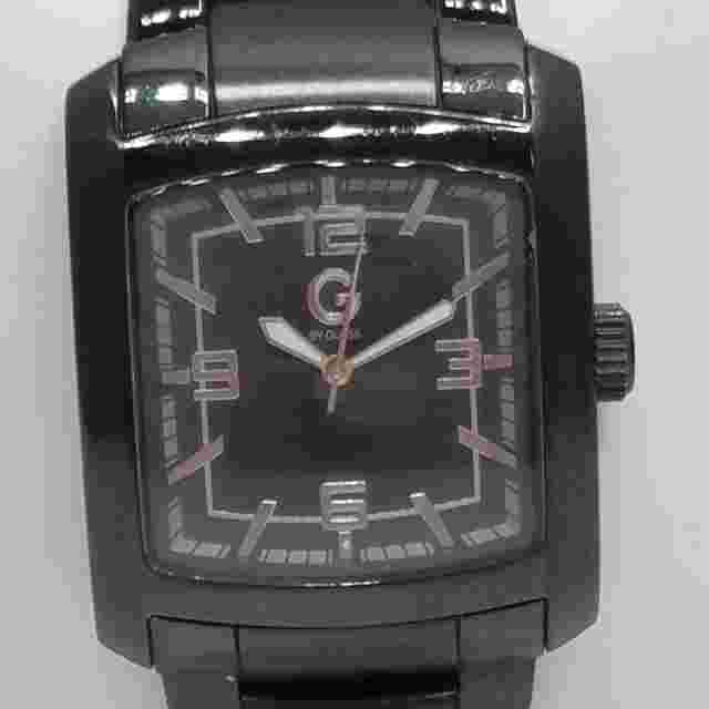 36 mm WR Men's G By GUESS Black Dial Stainless Steel Watch