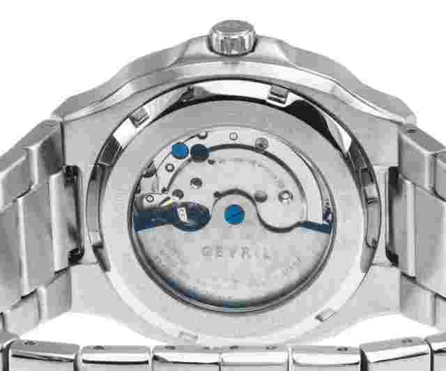 GV2 BY GEVRIL Men's Potente Automatic Silver-Tone Stainless Steel Bracelet Watch