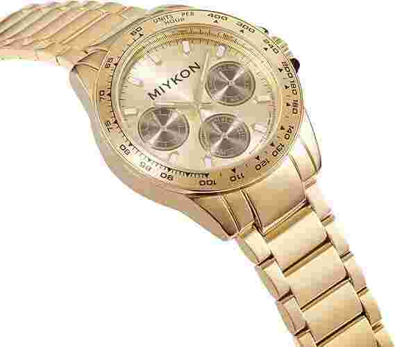 Miykon SS Watch – Multifunction Quartz, Luminous, 100ft Water-Resistant - NIB