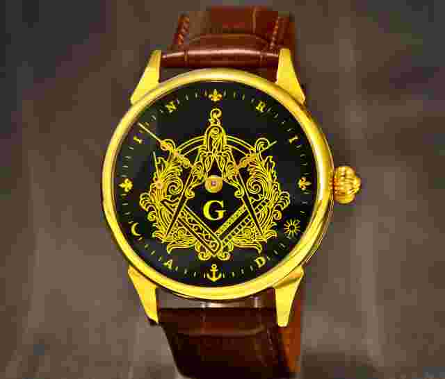 Masonic wacth Hidden Symbols Marriage Watch Husband Gift Limided Edition watch