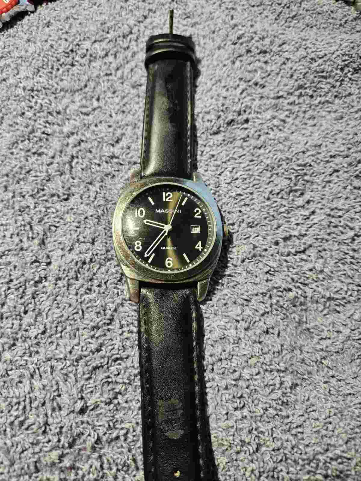 vintage massini quartz watch for men