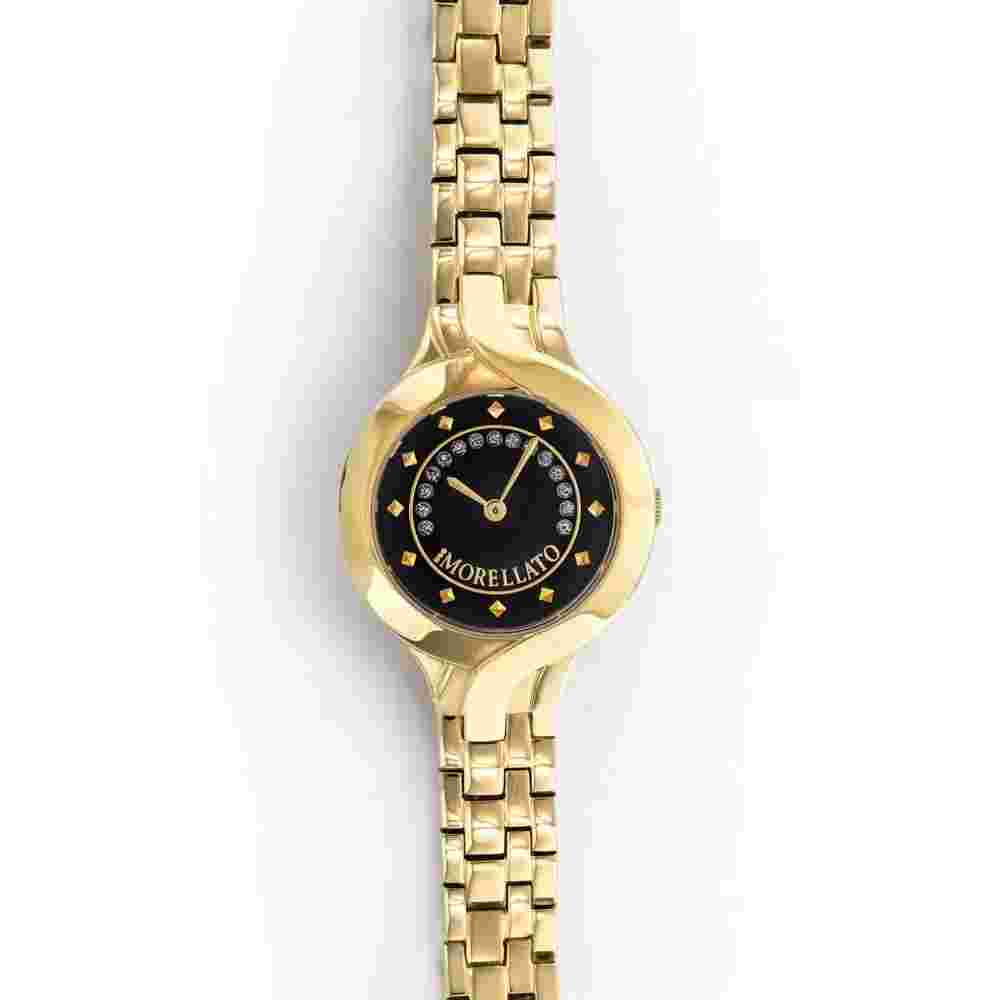 Morellato Burano Women's Watch, Yellow Gold PVD, Blue Dial With Diamonds