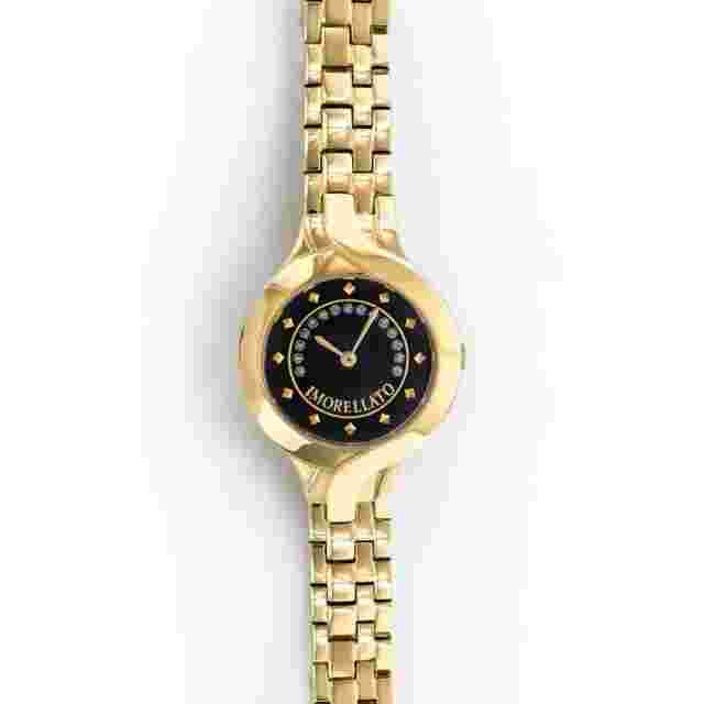 Morellato Burano Women's Watch, Yellow Gold PVD, Blue Dial With Diamonds