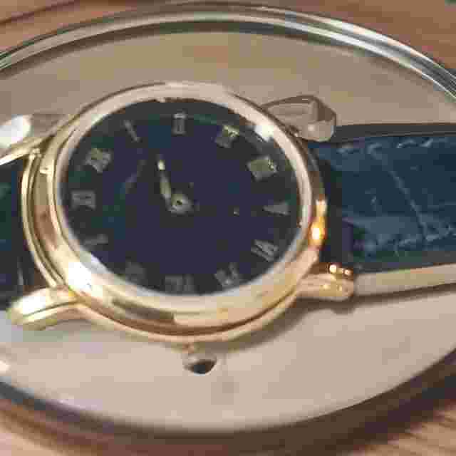 LaSalle by Seiko 10K RGP Gold Tone 1F20-F110 Calfskin Watch For Repairs/Parts