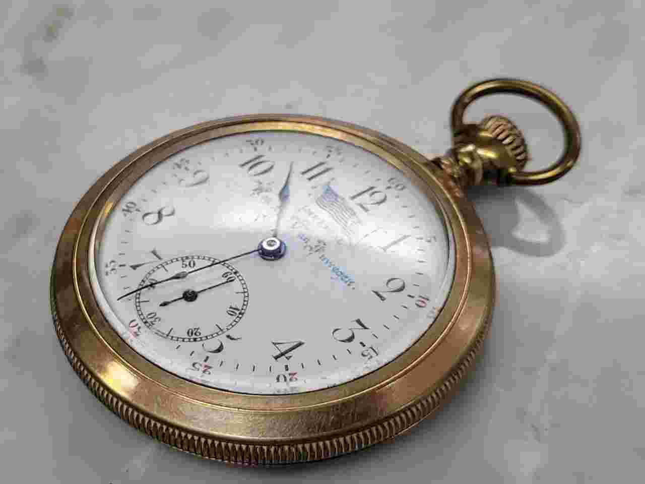 Vintage Imperial Open Face Pocket Watch ~ 7 Jewels ~ 7-E573