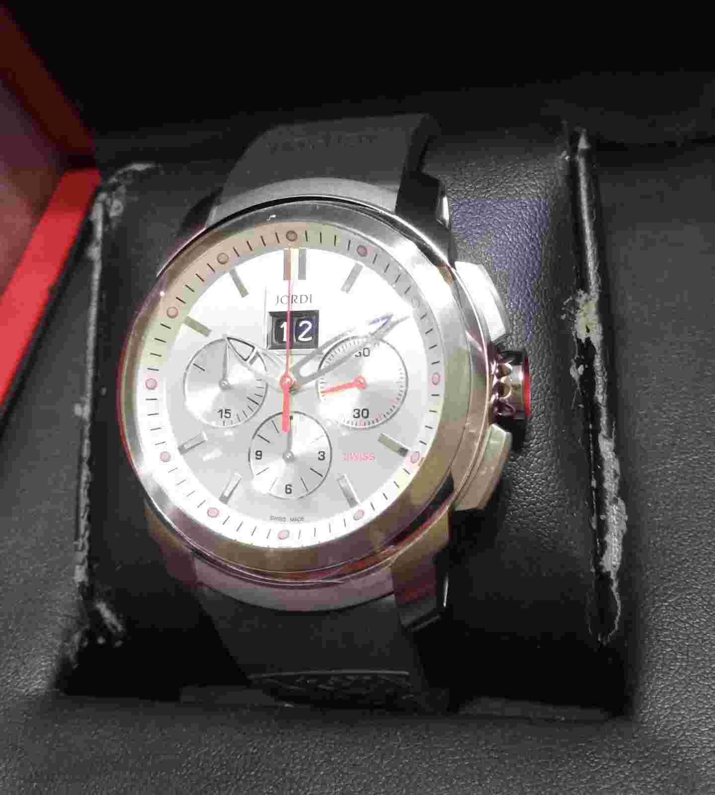Michel Jordi Big Date Chronograph Automatic Men's Watch MSRP $6500