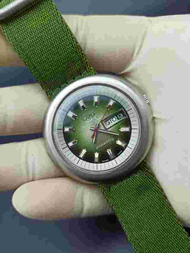 Rare CAMY Geneve Piccadilly Watch Super-Automatic Men's Jumbo 70s