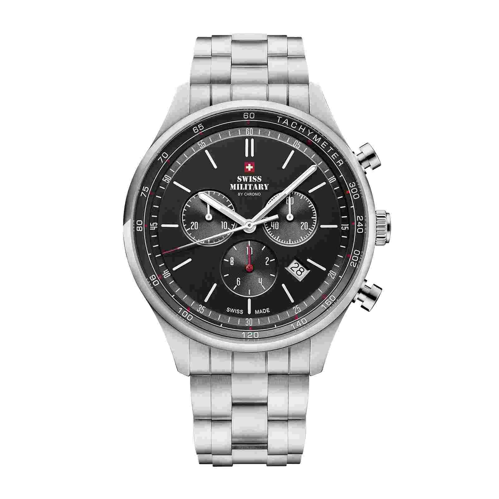SWISS MILITARY SM34081.01 Swiss Made Chronograph Stainless Steel Men's Watch