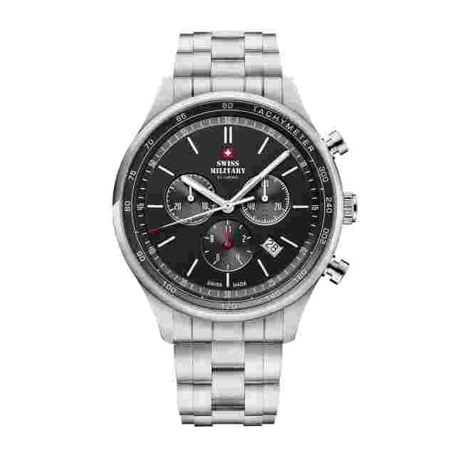 SWISS MILITARY SM34081.01 Swiss Made Chronograph Stainless Steel Men's Watch