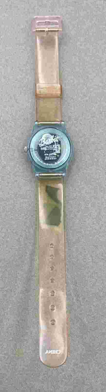 Mattel Barbie SII Watch BB 0036 Floral Pink White and Blue Dial, New Battery