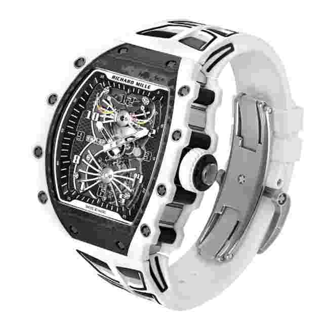 Richard Mille RM 21-02 Watch 43MM Skeleton Arabic Numerals Dial Carbon