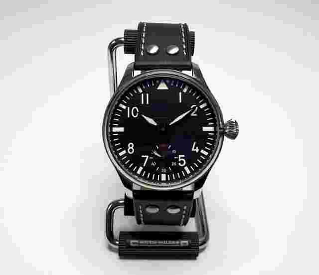 WW2 Flieger Type A Dial Black Swiss Unitas 6498 Homage Mens Watch Serviced