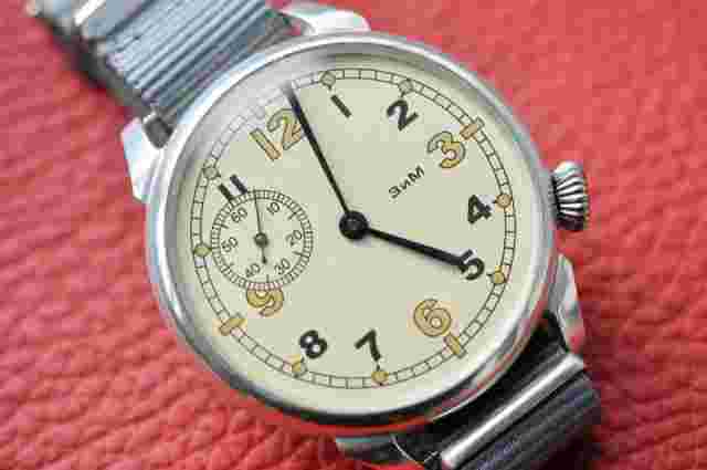 1947 Large VINTAGE Watch ZIM LIP Silver Style MARRIAGE mechanical Serviced