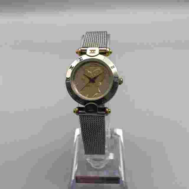 Vtg Britannia Faux 1935 Liberty Coin Watch Women Silver Gold Tone New Battery