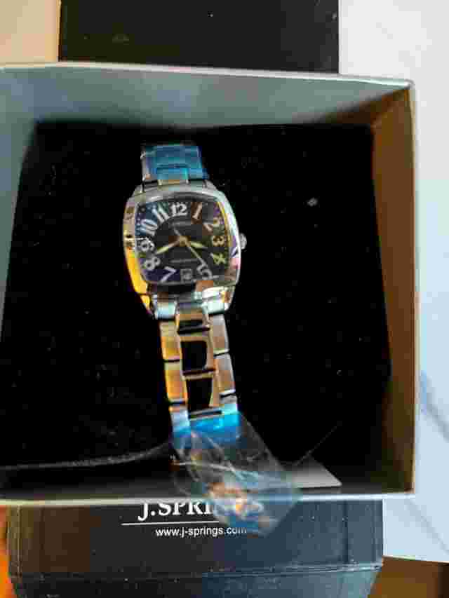 J.SPRINGS - Ladies Watch - Sapphire Face w/ Silver - BBE020 - New