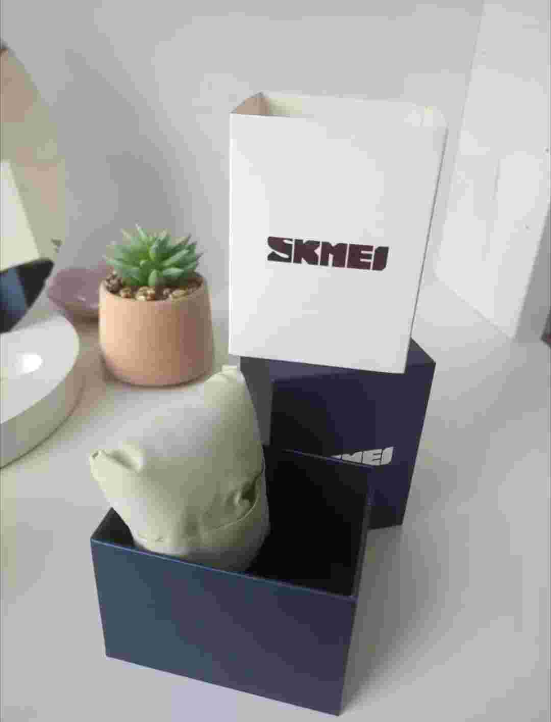 Mens watch chronograph Silver steel strap Time Date Quartz Stop Watch With Case