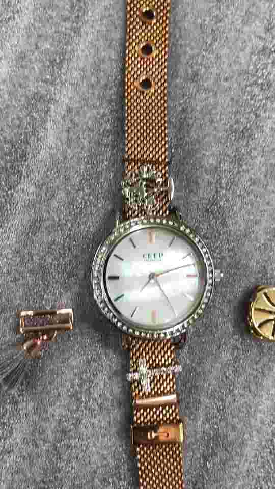Stella & Dot Watch Keep Collective Time Key with Charms