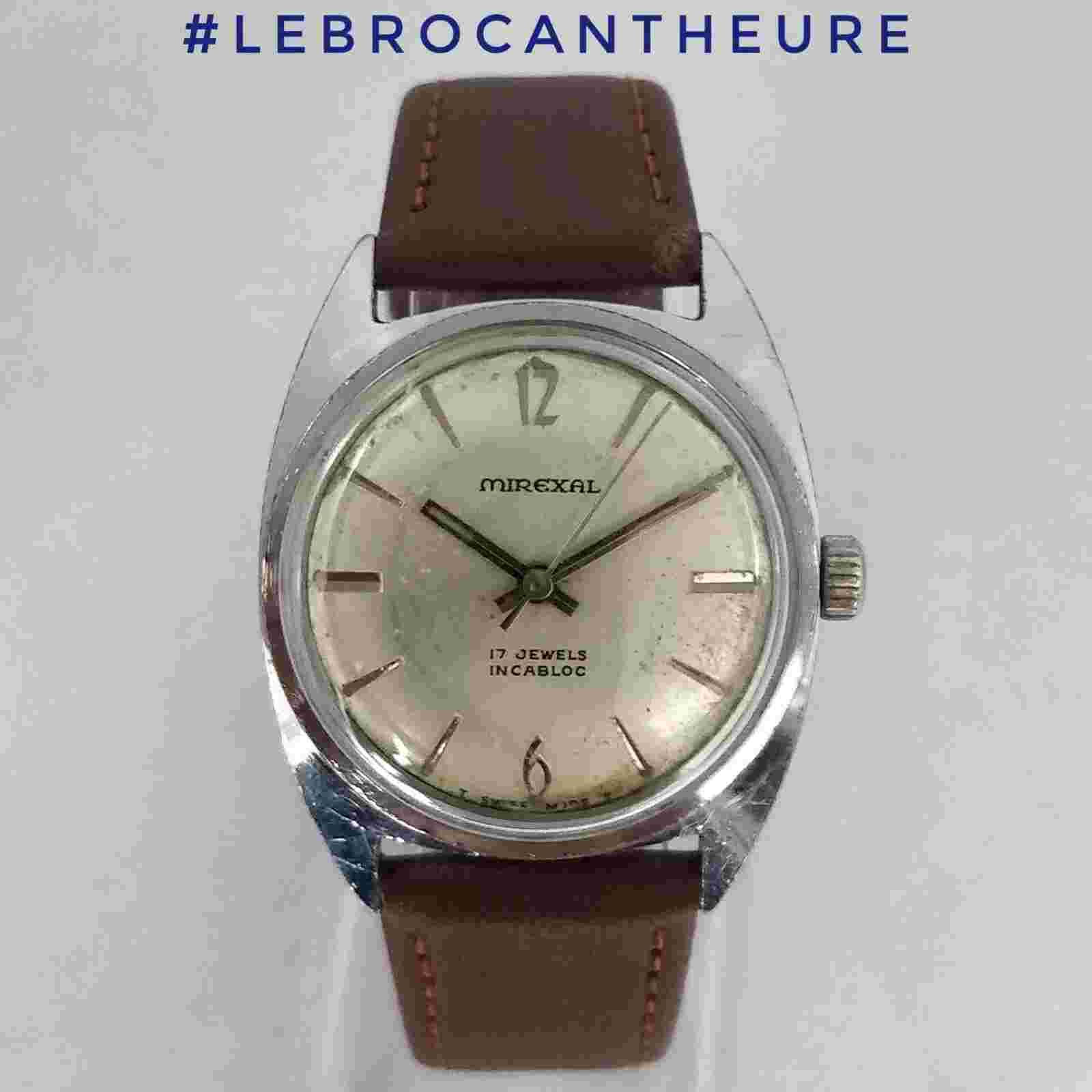 Swiss Made Mechanical FHF 96 Cir 1965 Lebrocantheure Vintage Watch