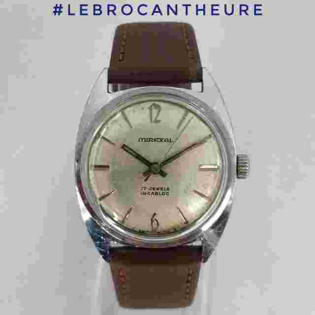 Swiss Made Mechanical FHF 96 Cir 1965 Lebrocantheure Vintage Watch
