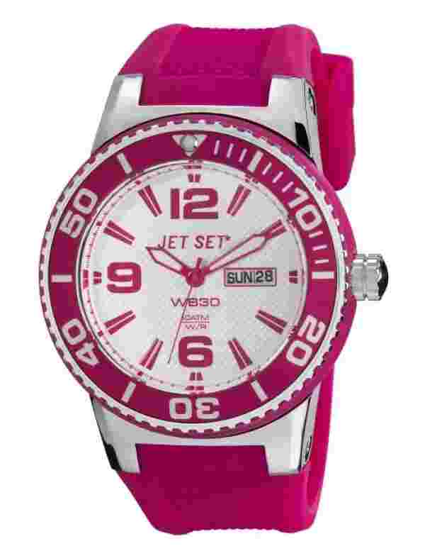 JET SET Divers Unisex Watch Silicone Strap Day/Date Screwdown Crown J55454-166