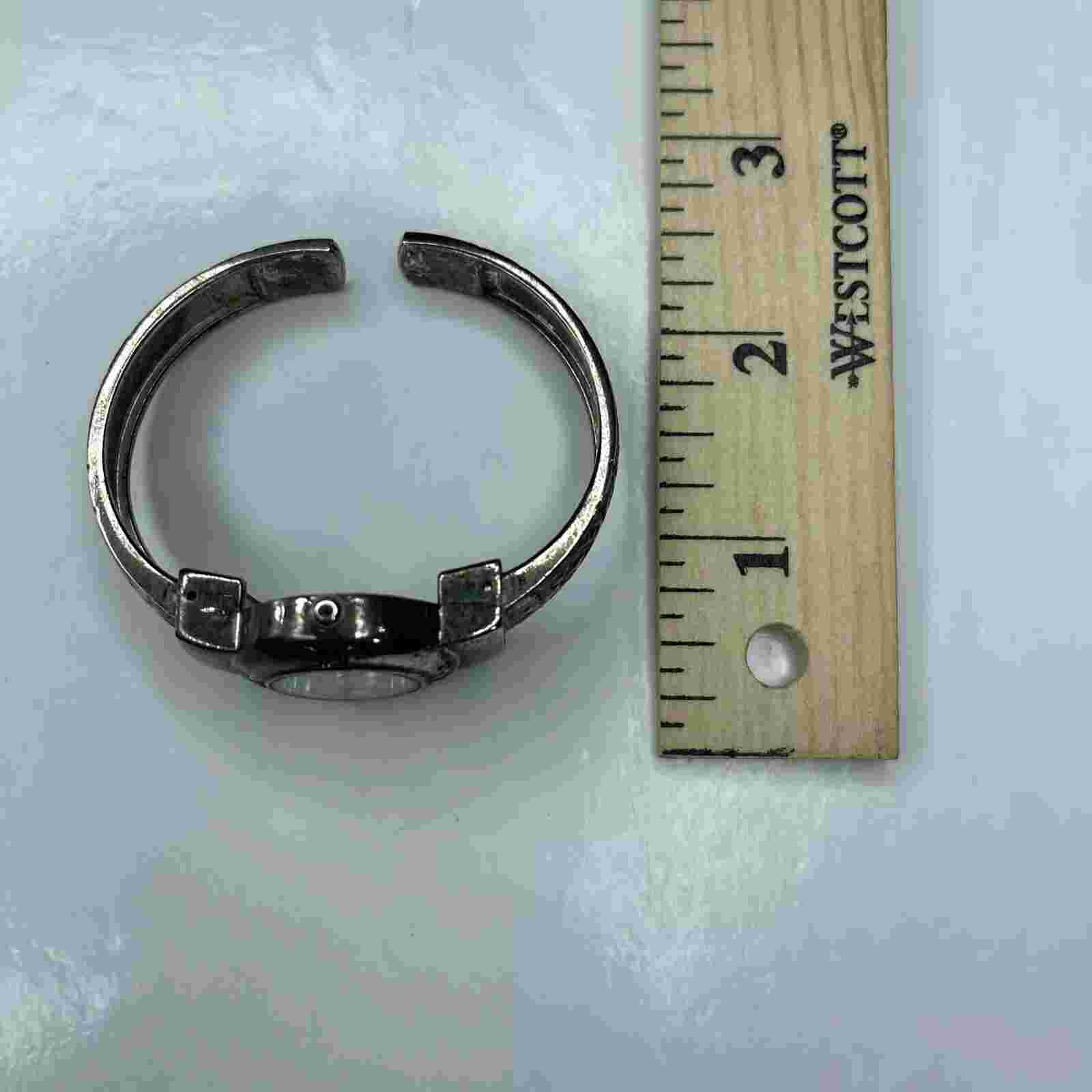 E Tendz Japan WR silver Tribal Cuff Vtg Stainless Untested