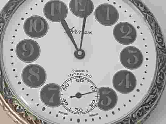 Arnex Kennedy memorial pocket watch Swiss 17 jewel