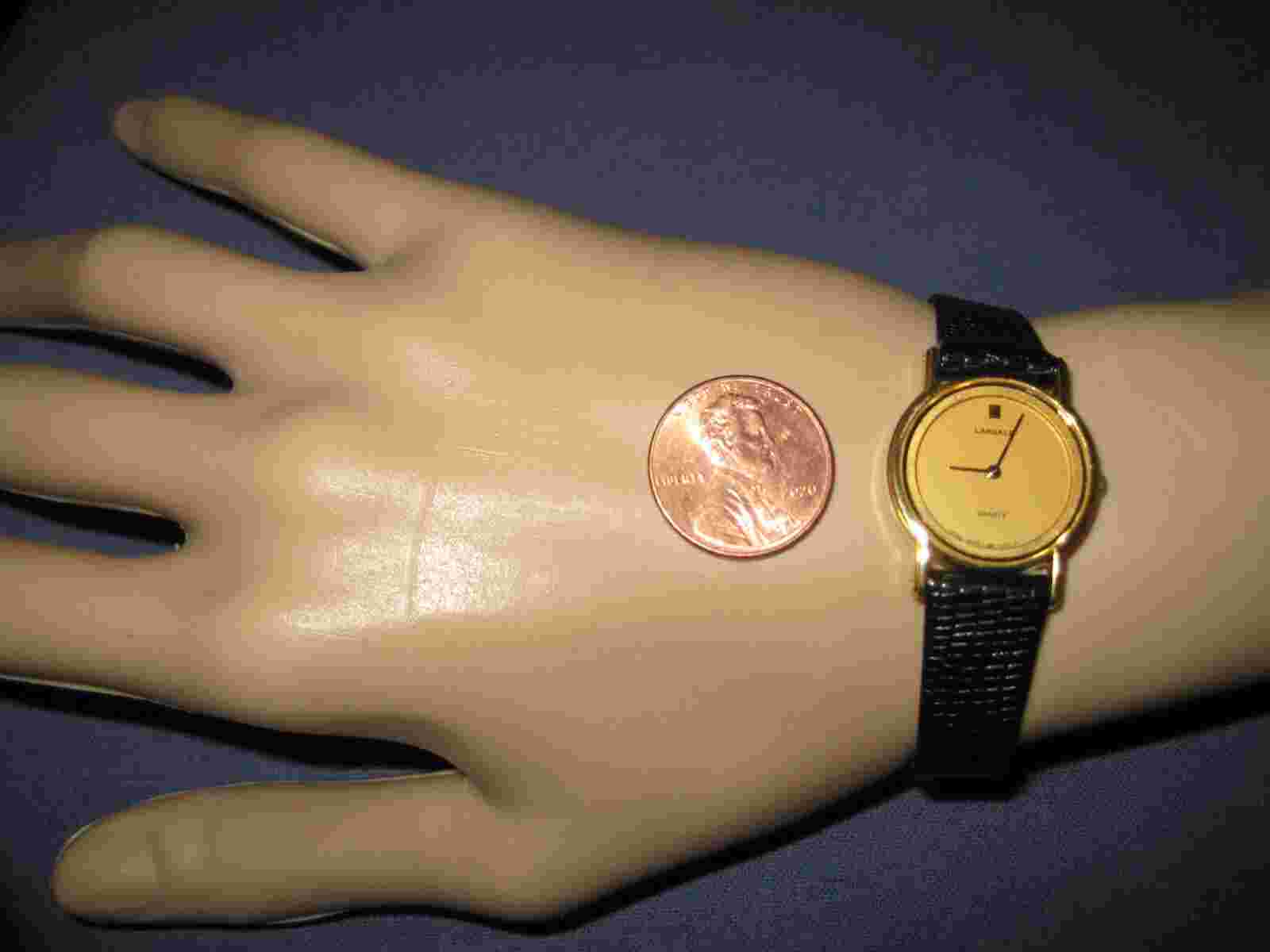 H400  ladys  gold plate  LASALLE quartz watch
