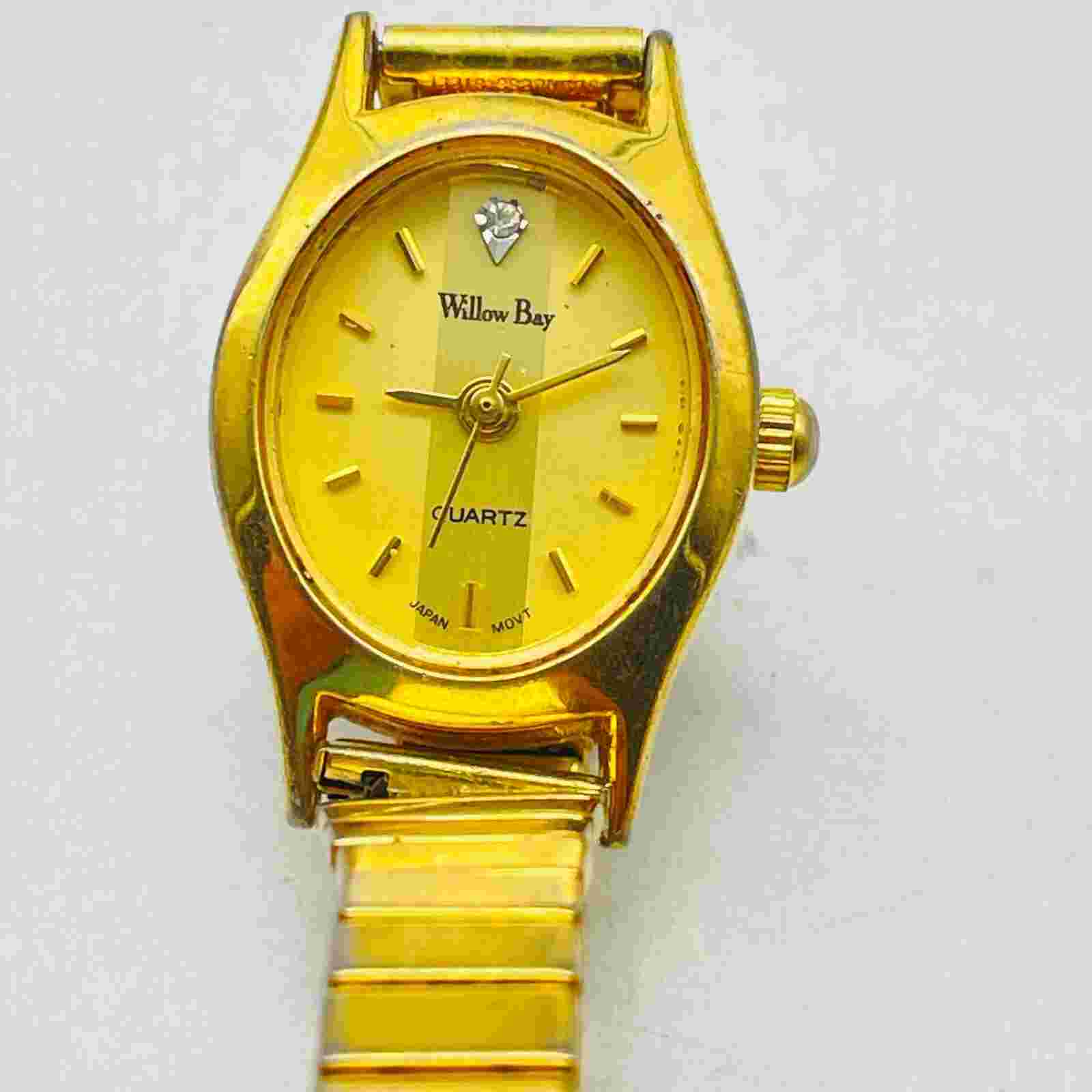 WILLOW BAY Ladies Expansion Watch Gold Tone BY209 Classic Career Workwear READ