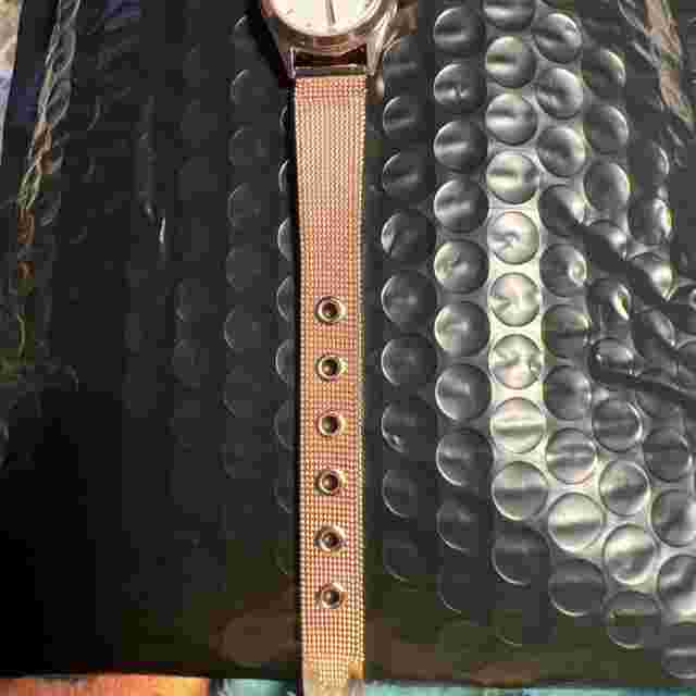 Laura Ashley Women's 24mm Round Mini Mesh EZ Reader Watch (LA2072) Rose Gold
