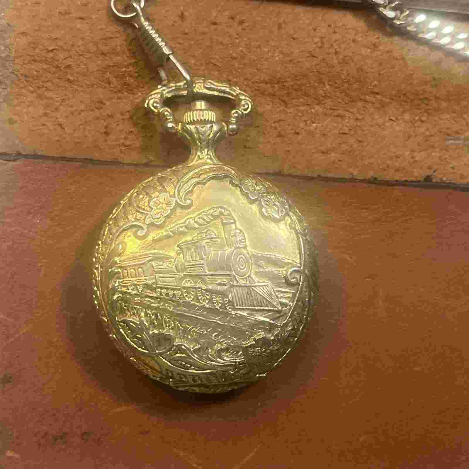 Brut Railroad Pocket Watch Quartz