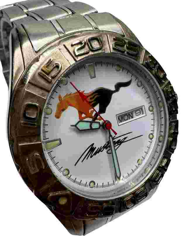 Ford Mustang Official Licensed Mens Watch stopwatch dial Rare New Battery