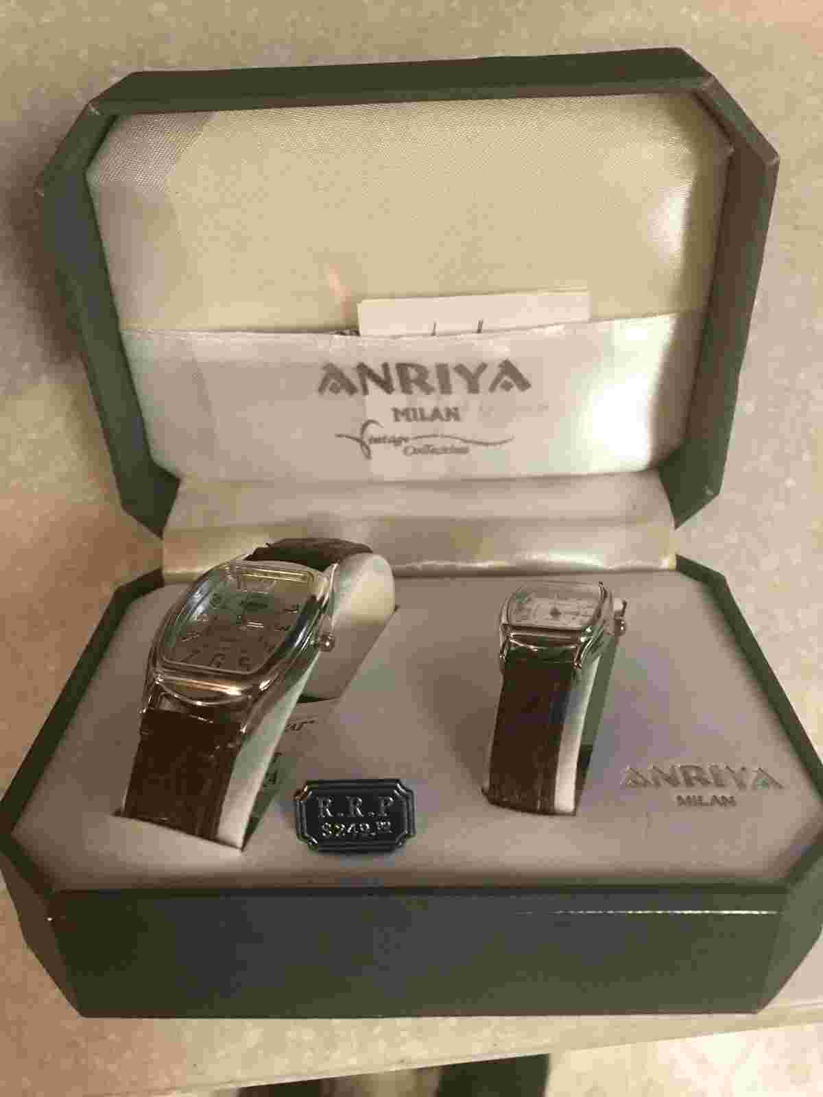 Anriya Milan Vintage Collection watches his and her set Never Used