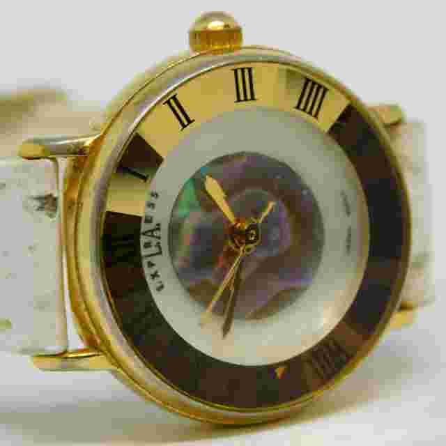 L.A. Express LAX183 Genuine Leather Quartz Analog Women's Watch New Battery