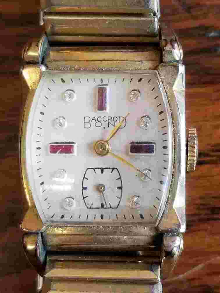 Baccrod Bond/Accro Watch Co. Swiss 17 Jewel Wristwatch