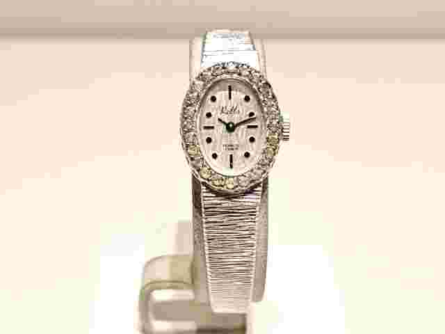 VINTAGE RARE LUXURY LADIES SWISS MECHANICAL WATCH BRACELET "ROLLS" WITH STONES