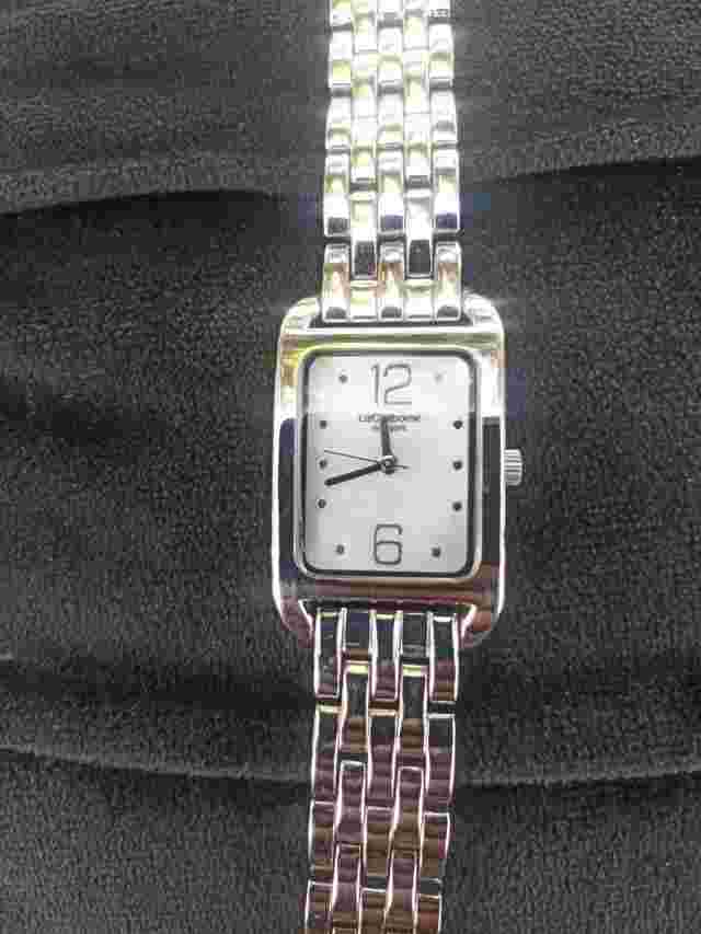 Liz Claiborne New York Polished Link Bracelet Silver-tone Women's Watch Y121E LC