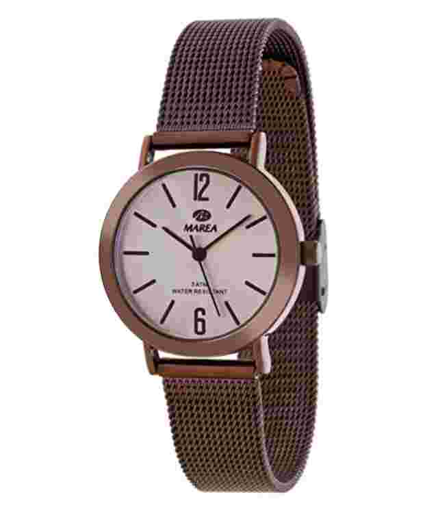 Marea Ladies 32mm Brown Quartz Watch with Stainless Steel Band - B41188/5