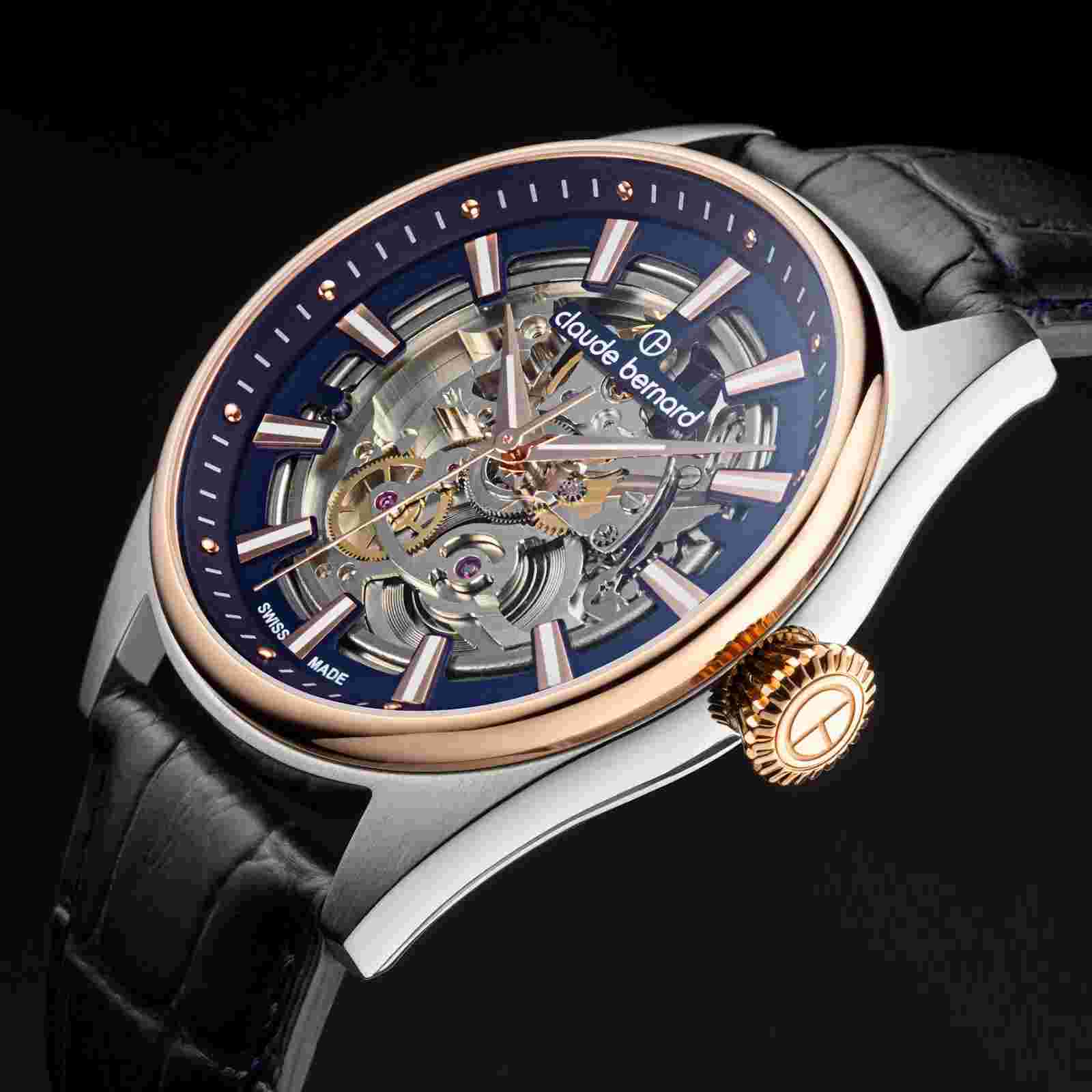 Claude Bernard by Edox - Proud Heritage Automatic Skeleton - 85309 357RC BUIR