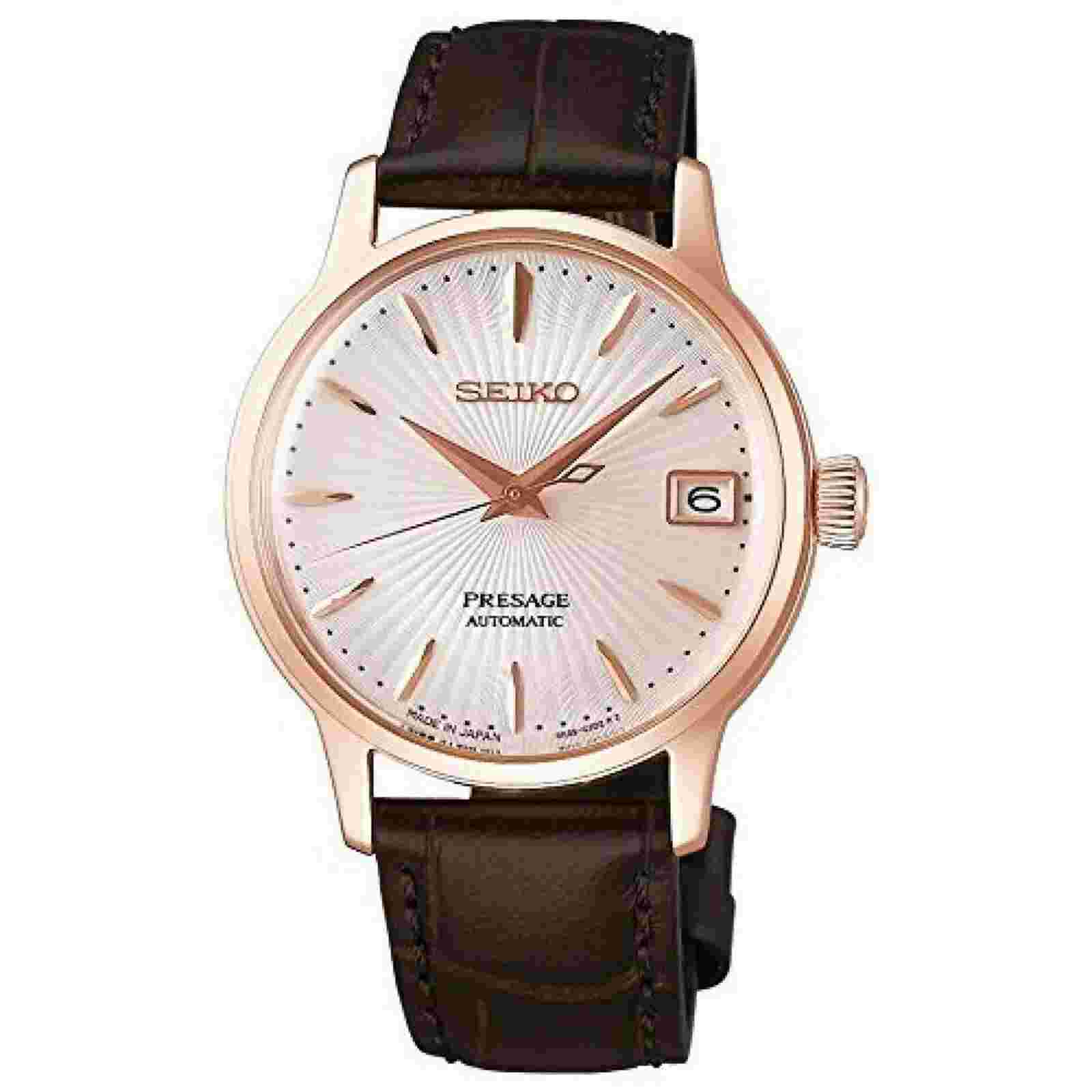 SEIKO watch PRESAGE pale pink dial SRRY028 Rady Brown