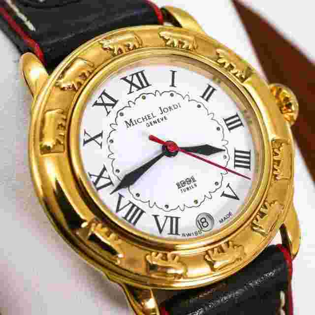 MICHEL JORDI Original Strap Swiss Made Ladies Watch New Battery