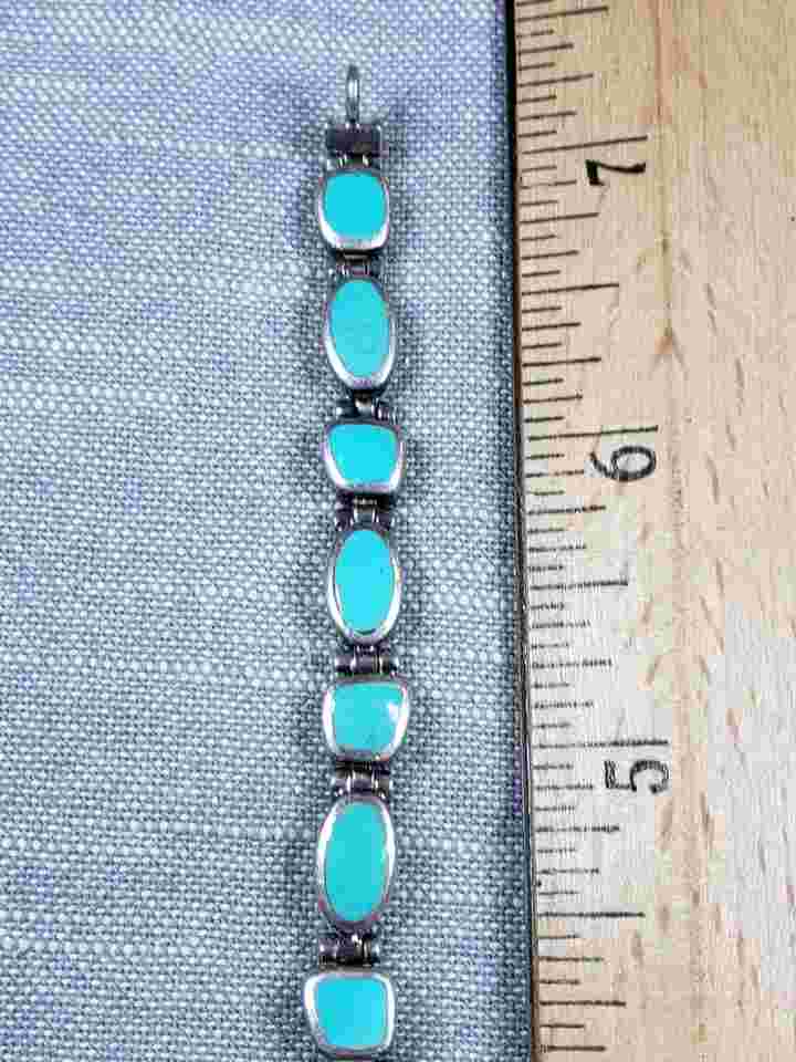Peyote Bird Santa Fe Watch Sterling Silver 925 & Turquoise A71