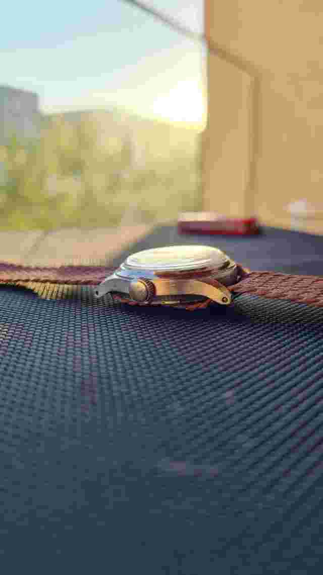 Revue Sport vintage military style watch mens manual wind 15 jewels