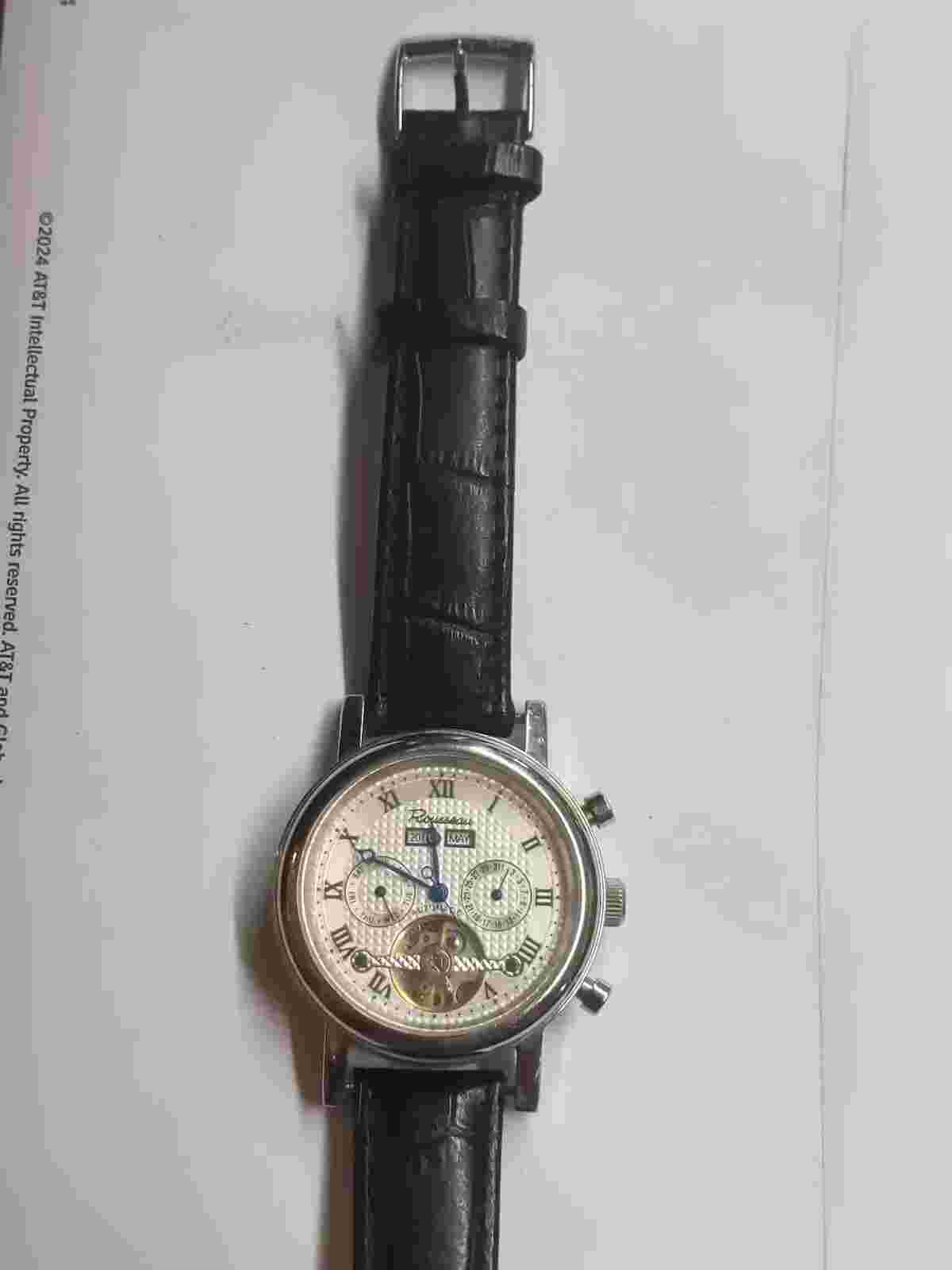 Men's Rousseau Automatic Triple Date Watch